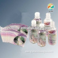 mineral water label bottleneck label pvc lable with glue plastic bottle label
